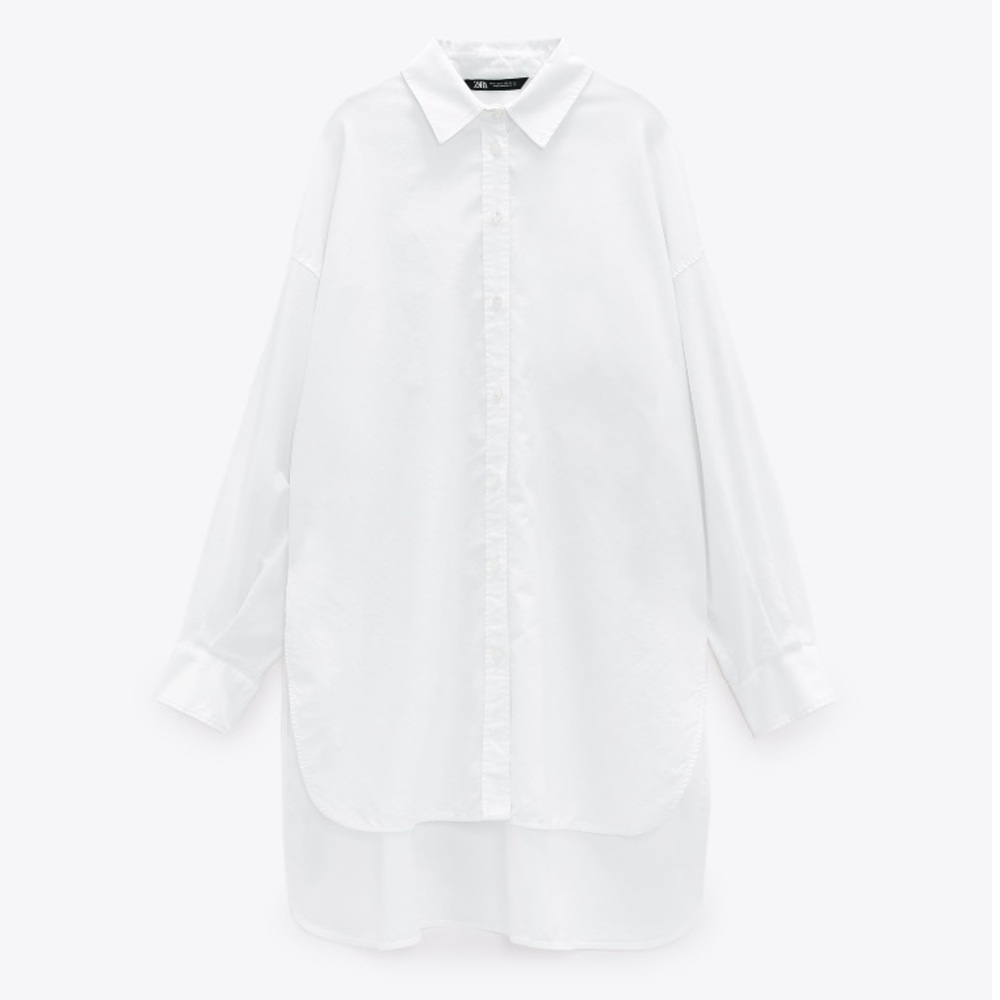 NWT Zara Oversized Poplin Shirt - Picture 5 of 11